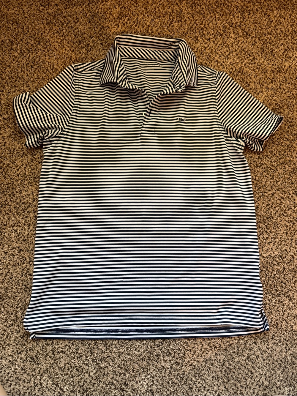 Boys large striped vineyard vines polo